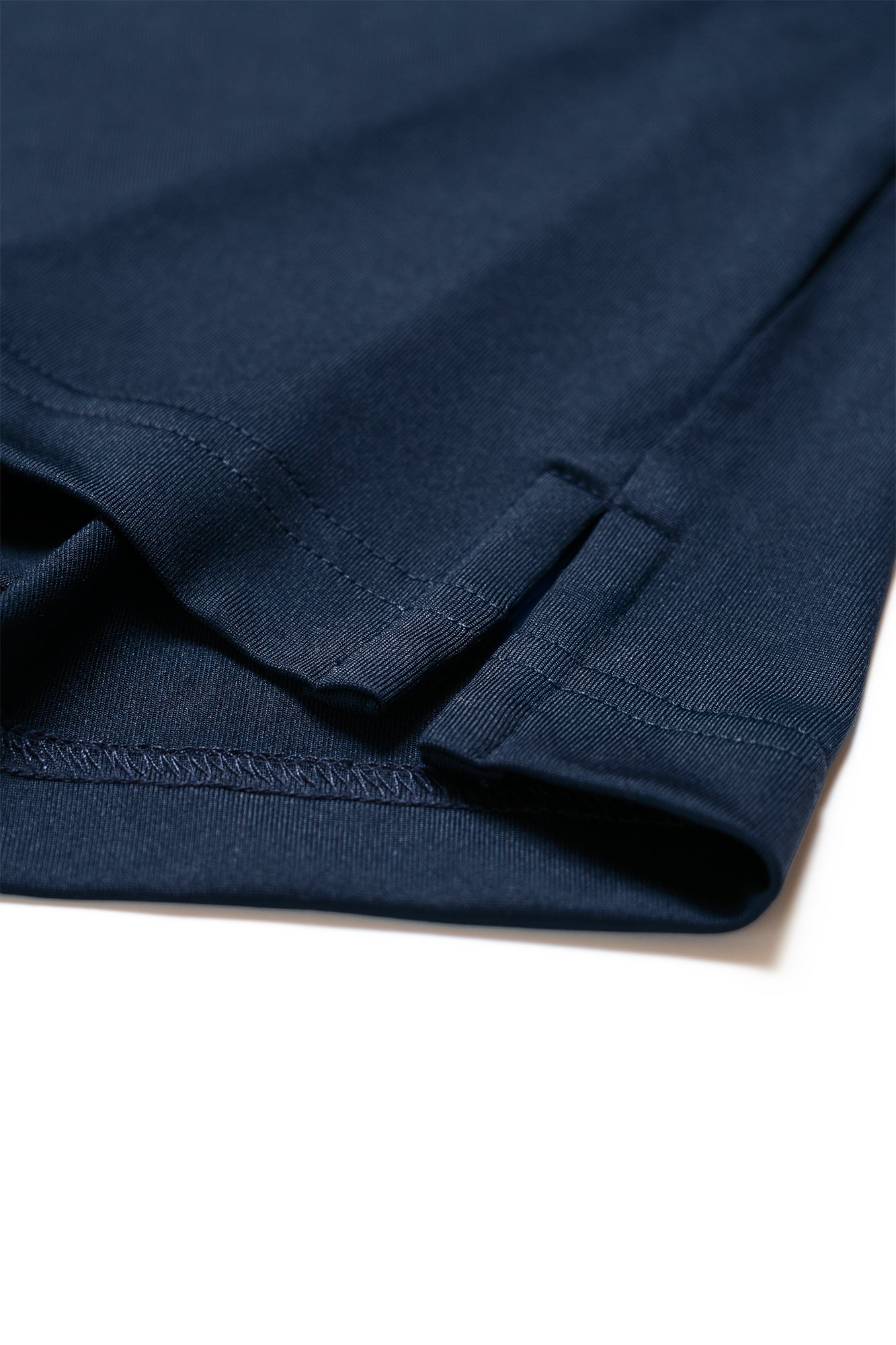 Men’s Performance Polo – Navy with Light‑Blue Trim